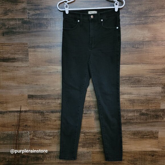 Madewell Jeans 27 Skinny High Rise 11" Lunar Wash Tummy Control Stretch Denim - Picture 1 of 13